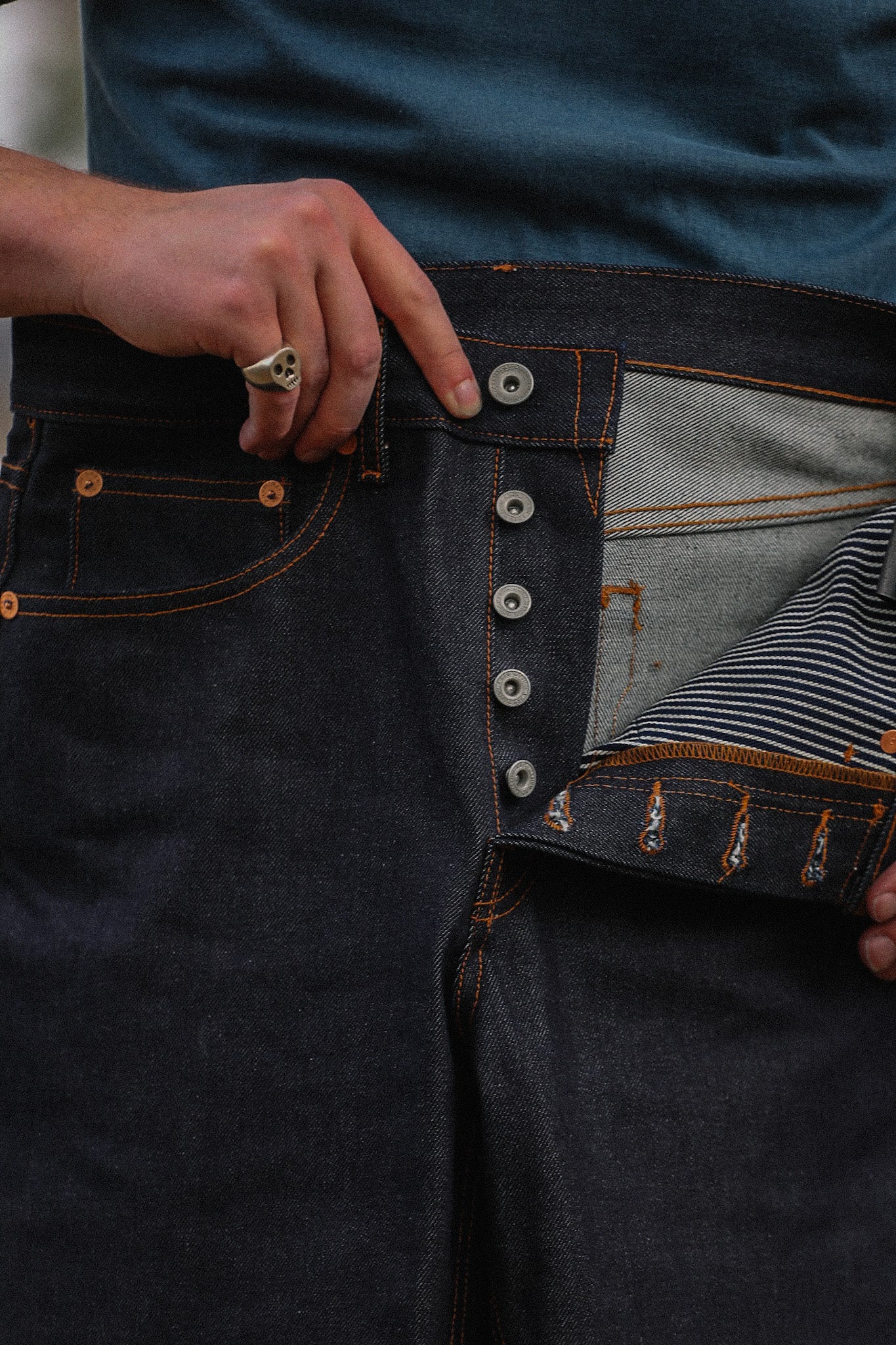 WS-16K ANM Wide Straight Jeans- 16.5oz "Kaisen Denim" Indigo