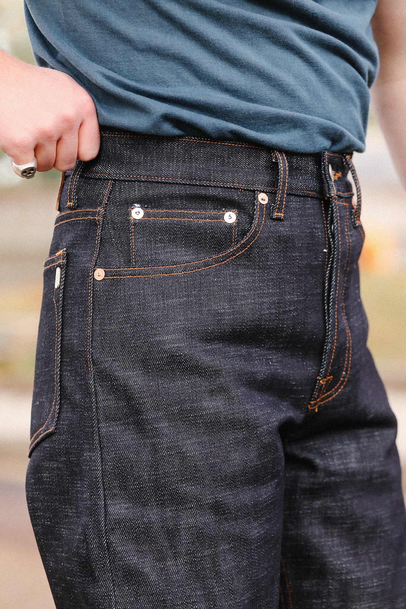 WS-20DS ANM Wide Straight Jeans - 20oz "Double Slub" Indigo