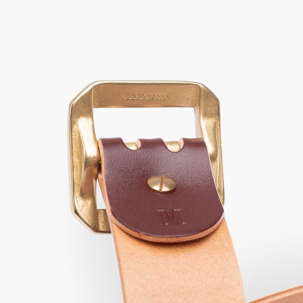 OGL Double Prong Garrison Buckle Leather Belt - Hand-Dyed  display picture 2