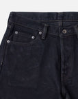 21oz Selvedge Denim Straight Cut Jeans - Indigo Overdyed Black IH-634S-B