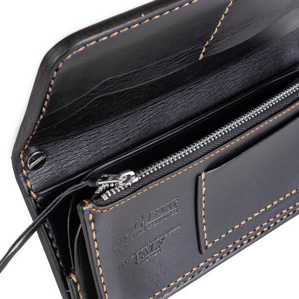 Long Shell Cordovan Wallet - Black IHG-03-BLK – Iron Shop Provisions