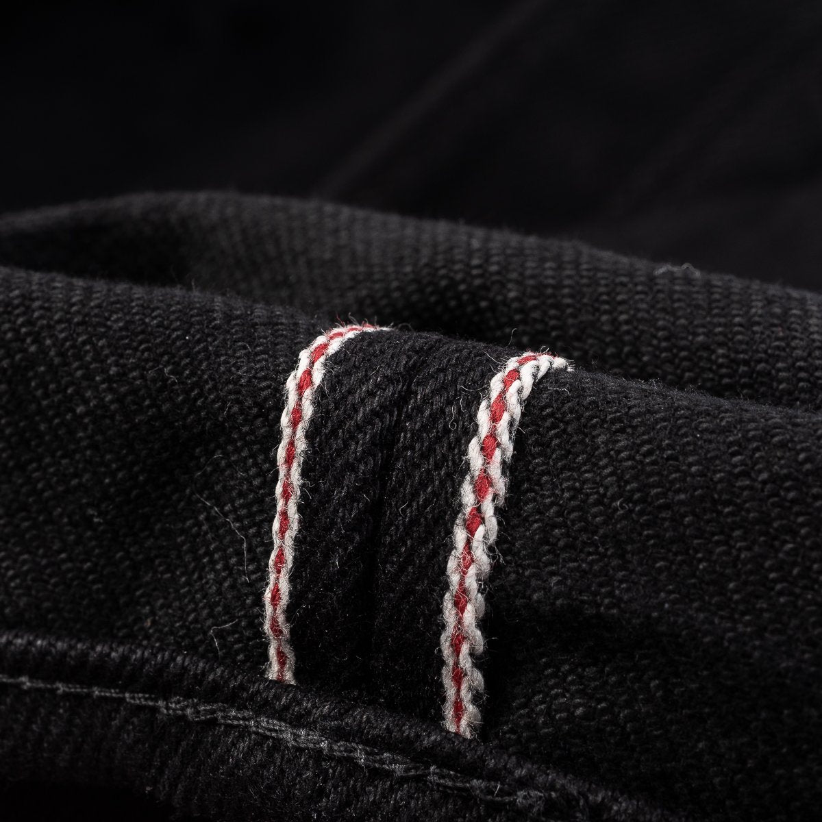 888-SBG 21oz Selvedge Denim Medium/High Rise Tapered Cut Jeans - Superblack (Fades To Grey)