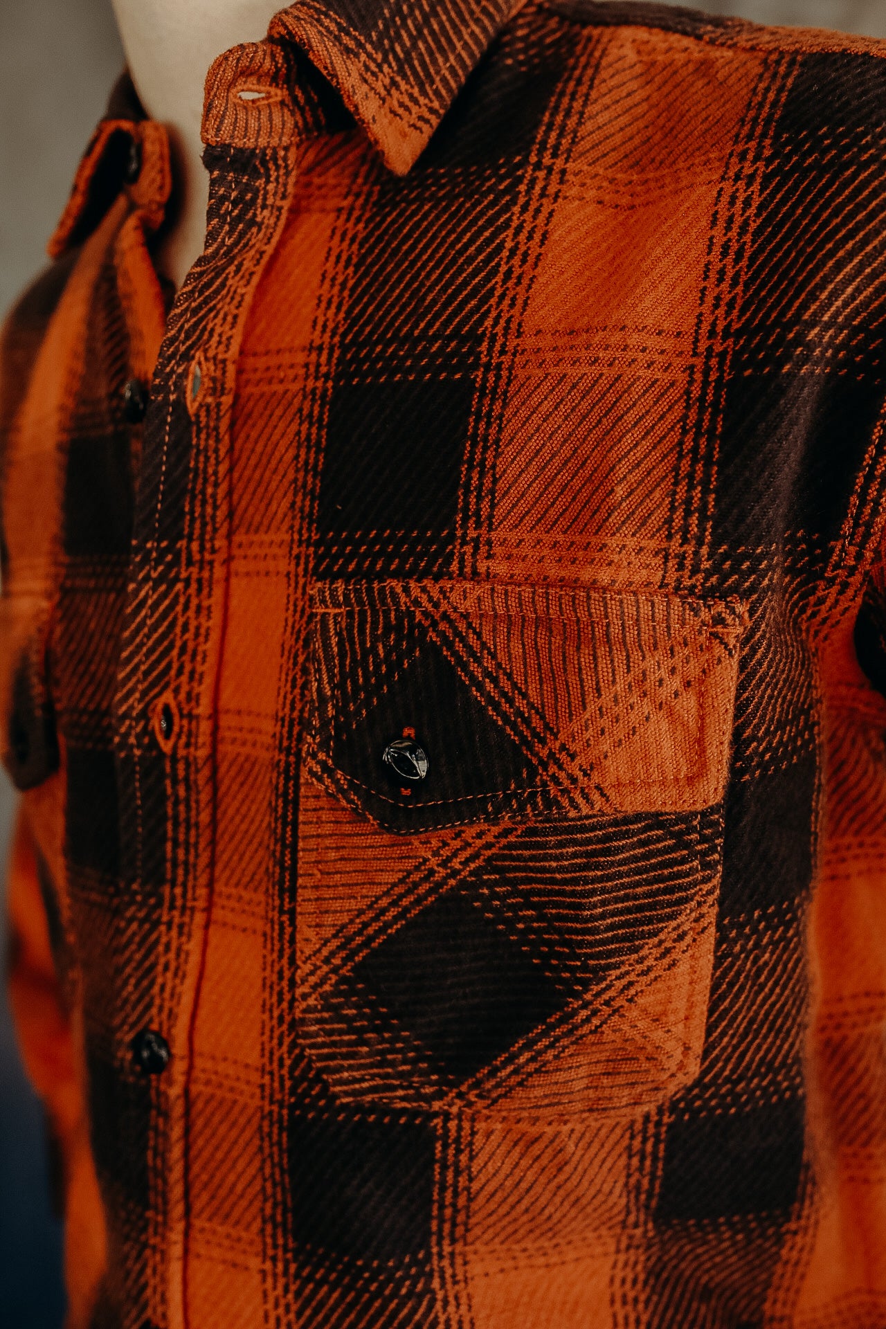Crosscut Flannel - Rust Twill