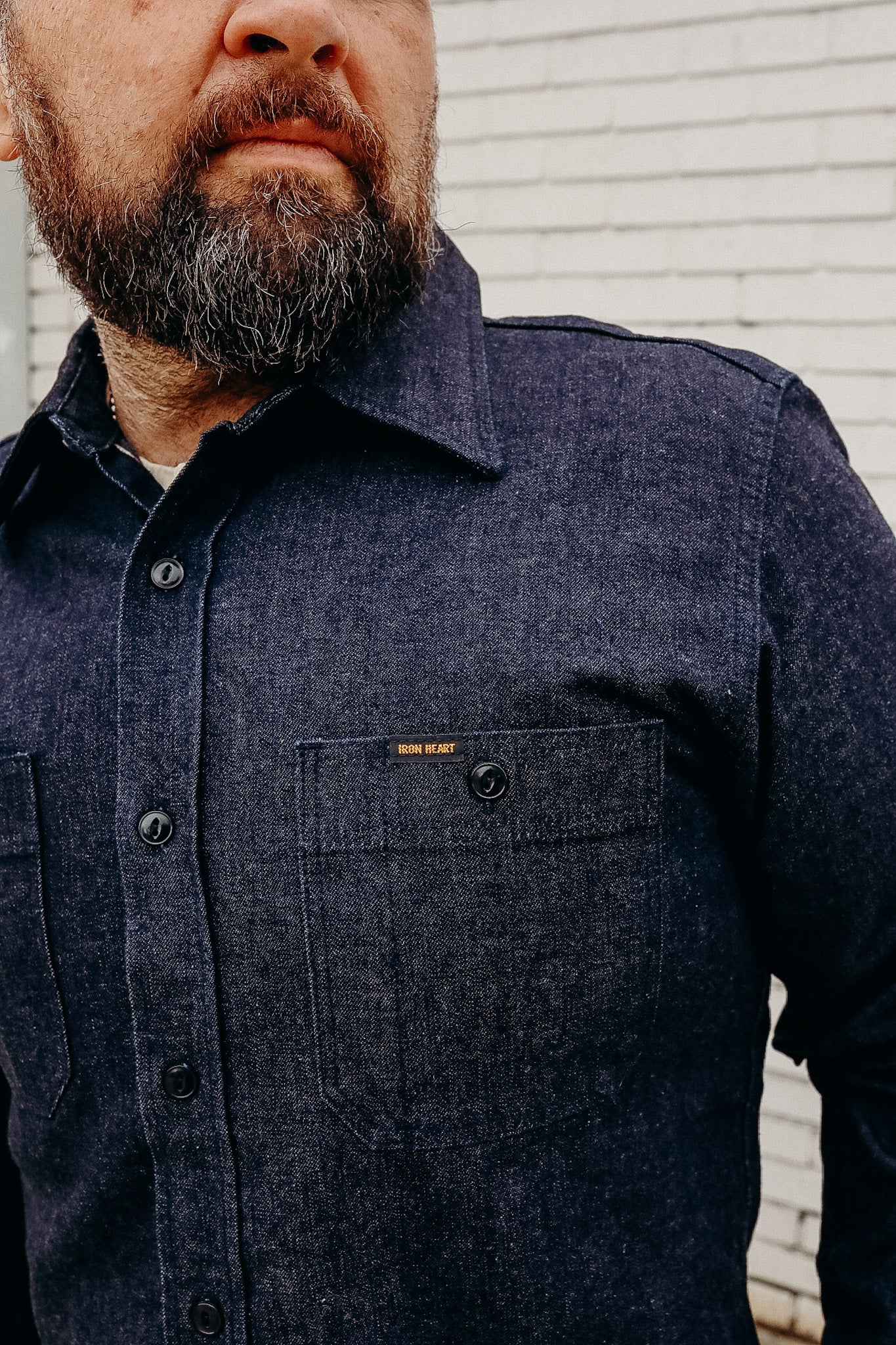 10oz Selvedge Denim Work Shirt - Indigo New