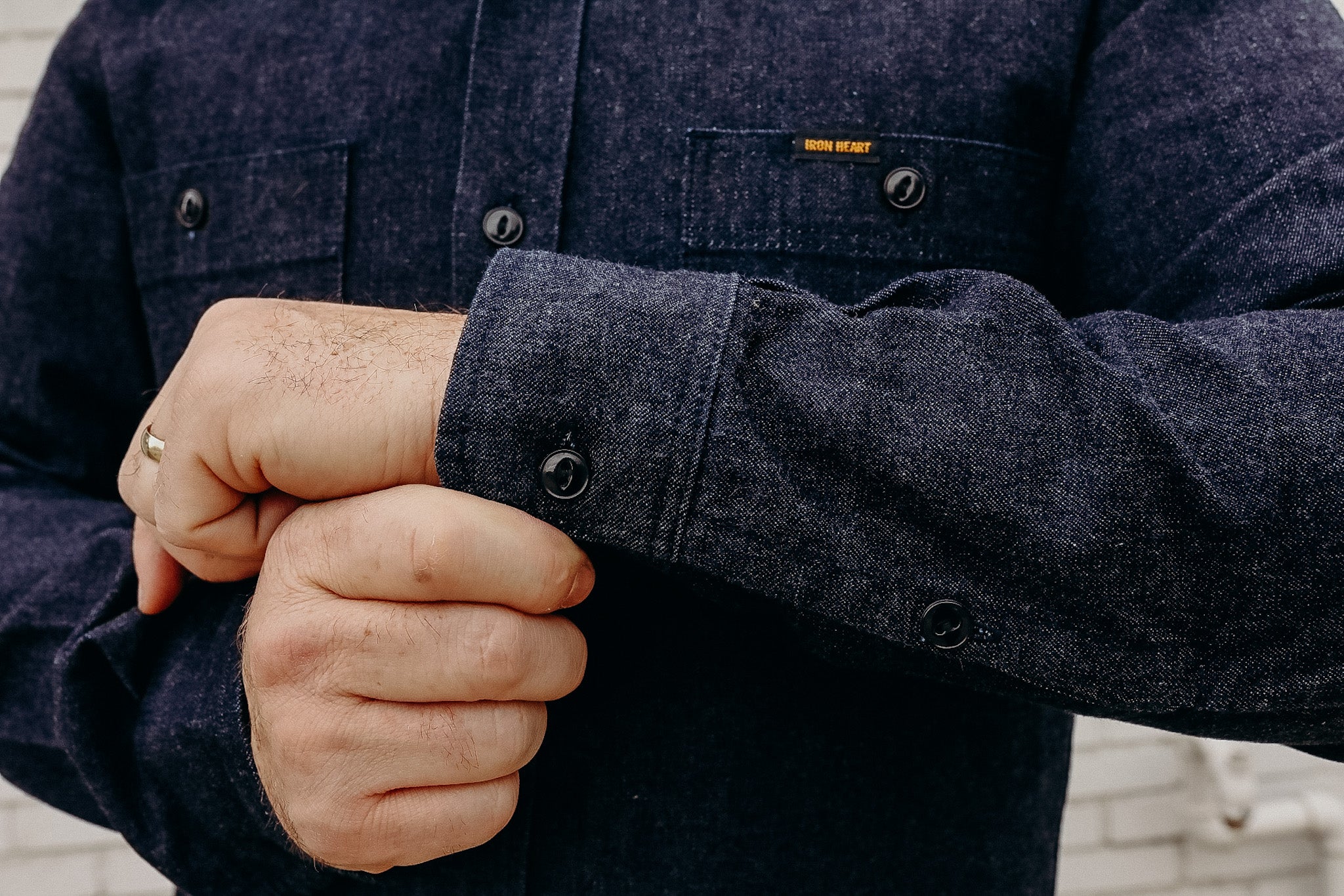 10oz Selvedge Denim Work Shirt - Indigo New