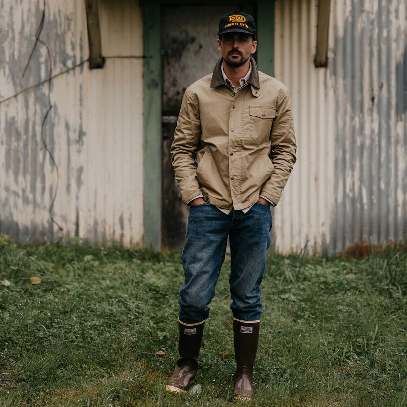 The Deck Jacket- Khaki Dry Wax