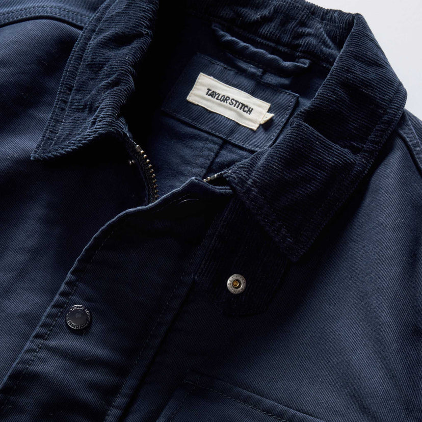 The Deck Jacket- Dark Navy Bedford Cord