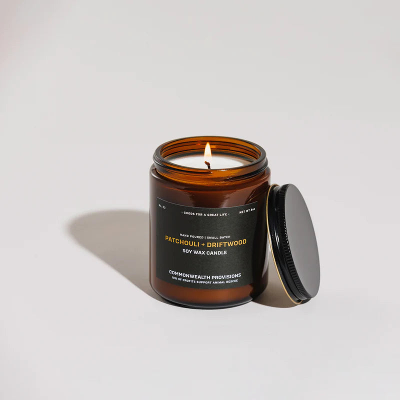 Patchouli + Driftwood Soy Candle