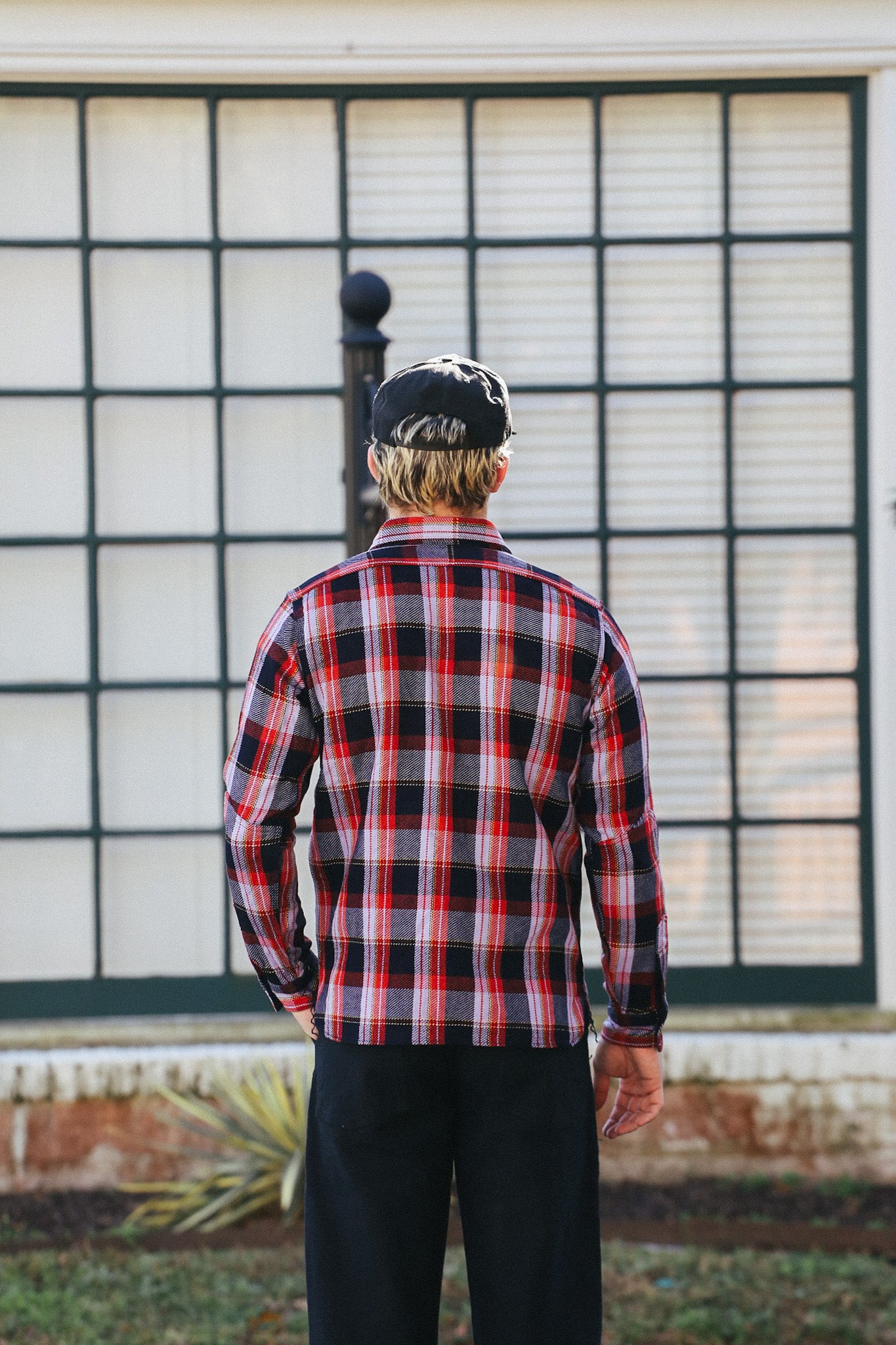 SIN25-01 Rope Dyed Indigo Flannel Shirt-Purple