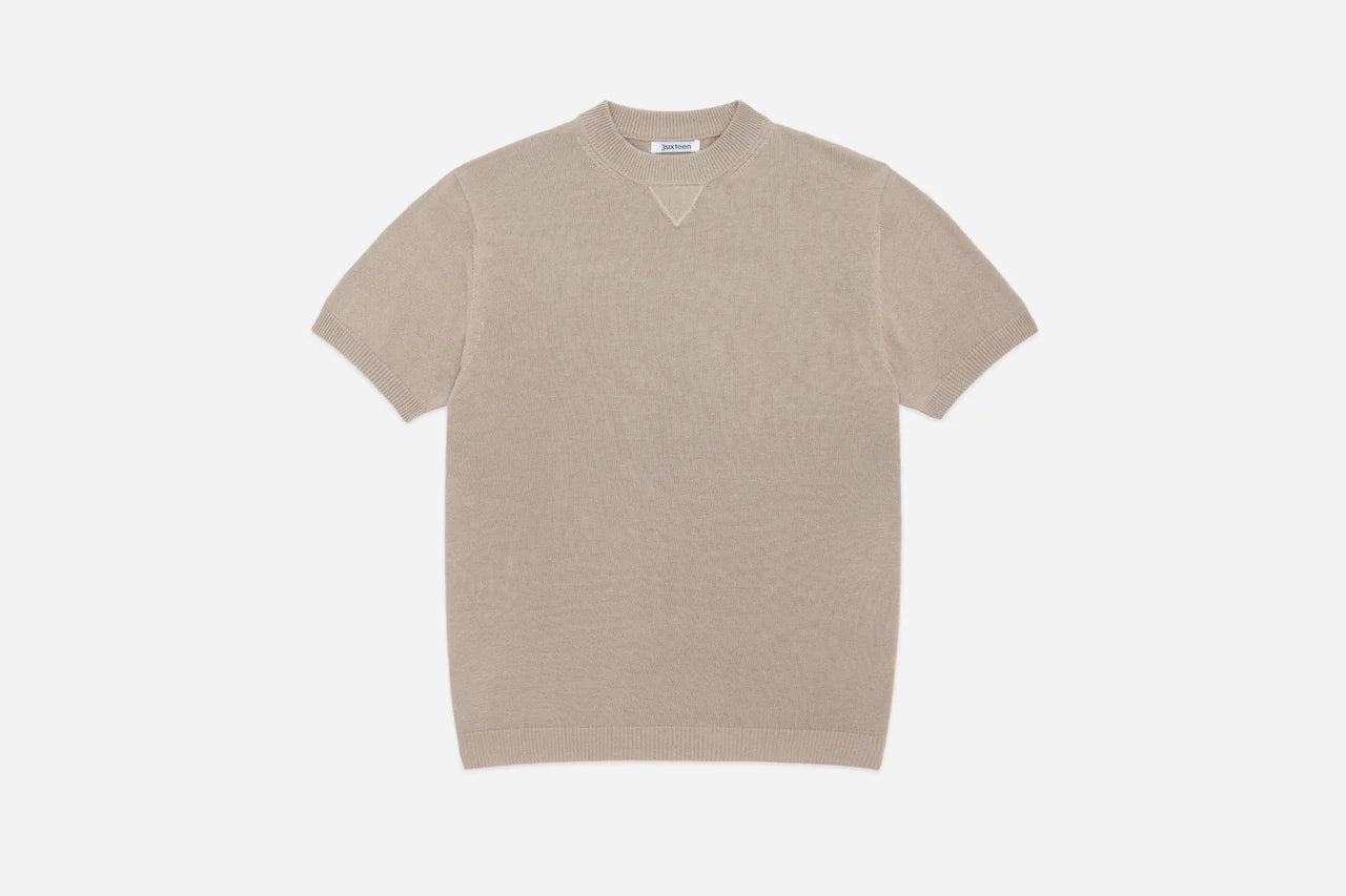 Knit T⁠-⁠Shirt-Tan