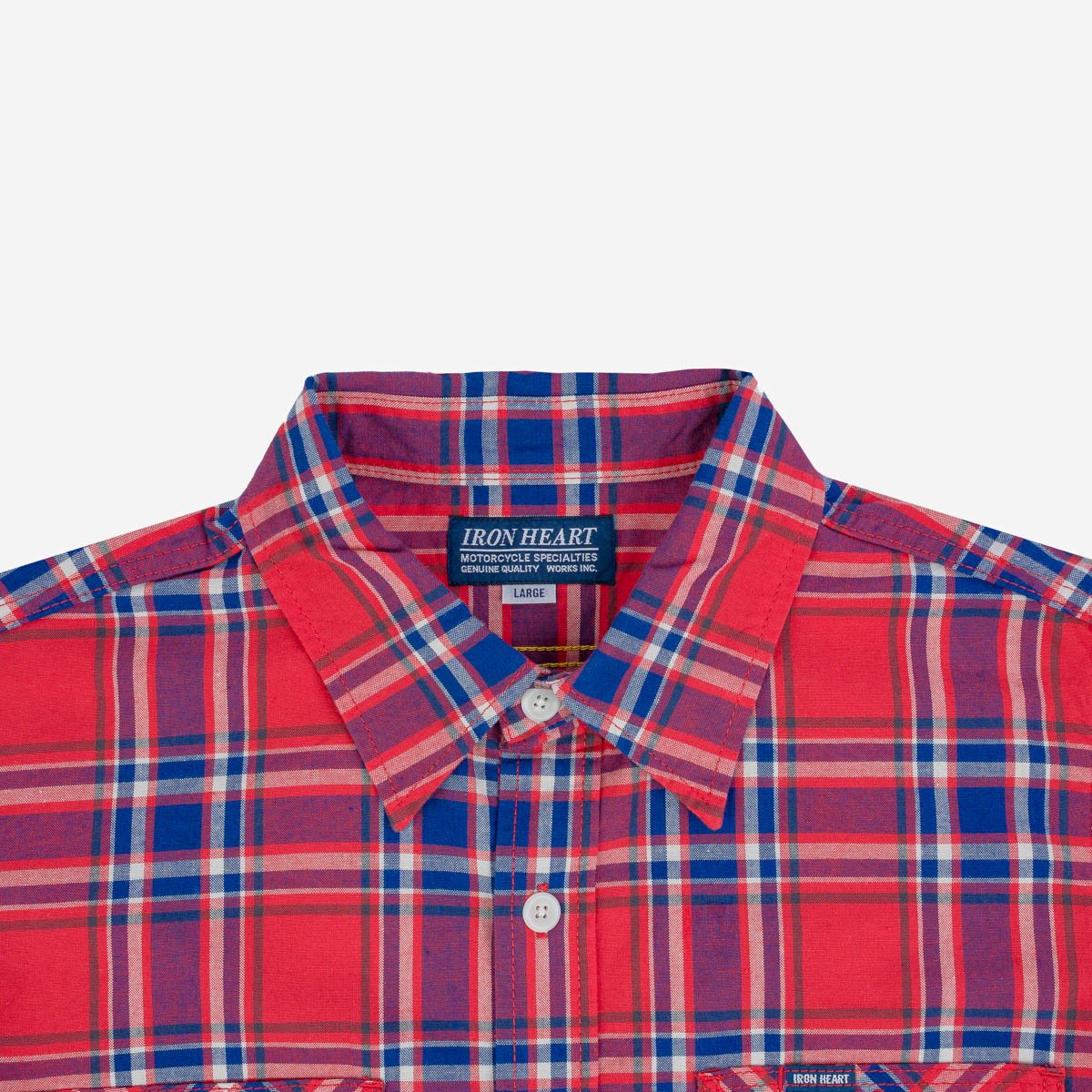 5oz Selvedge Madras Check Work Shirt - Red