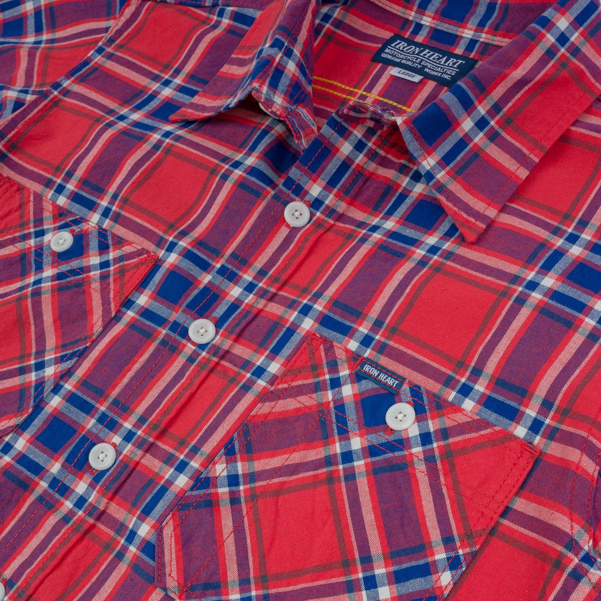 5oz Selvedge Madras Check Work Shirt - Red