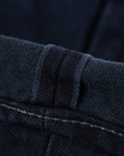 634 SBR-14od 14oz Broken Twill Selvedge Denim Straight Cut Jeans - Indigo Overdyed Black