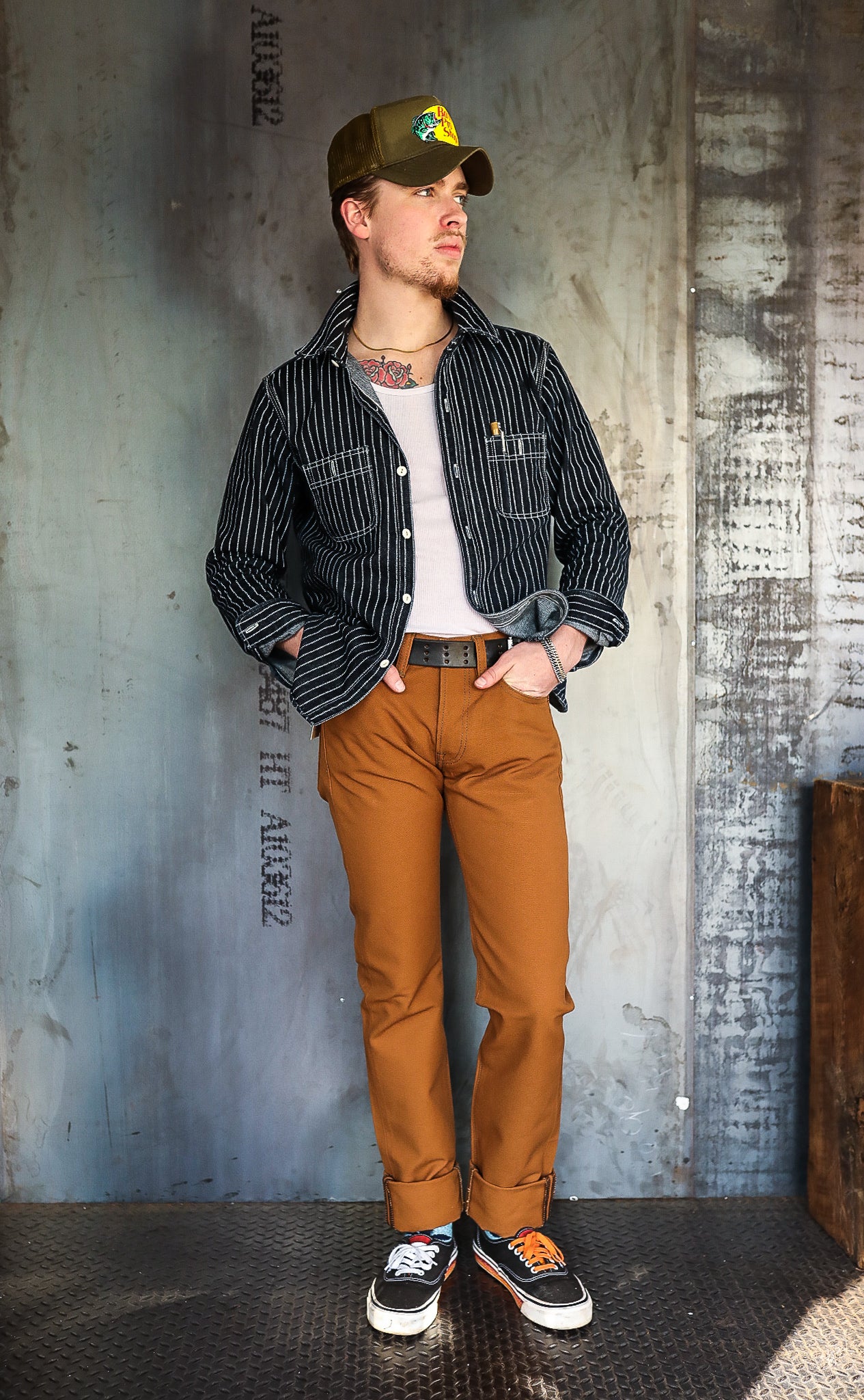 Top-Produkt 17oz Duck Cut Tapered – 777 Brown Jeans Slim Shop Provisions - Iron