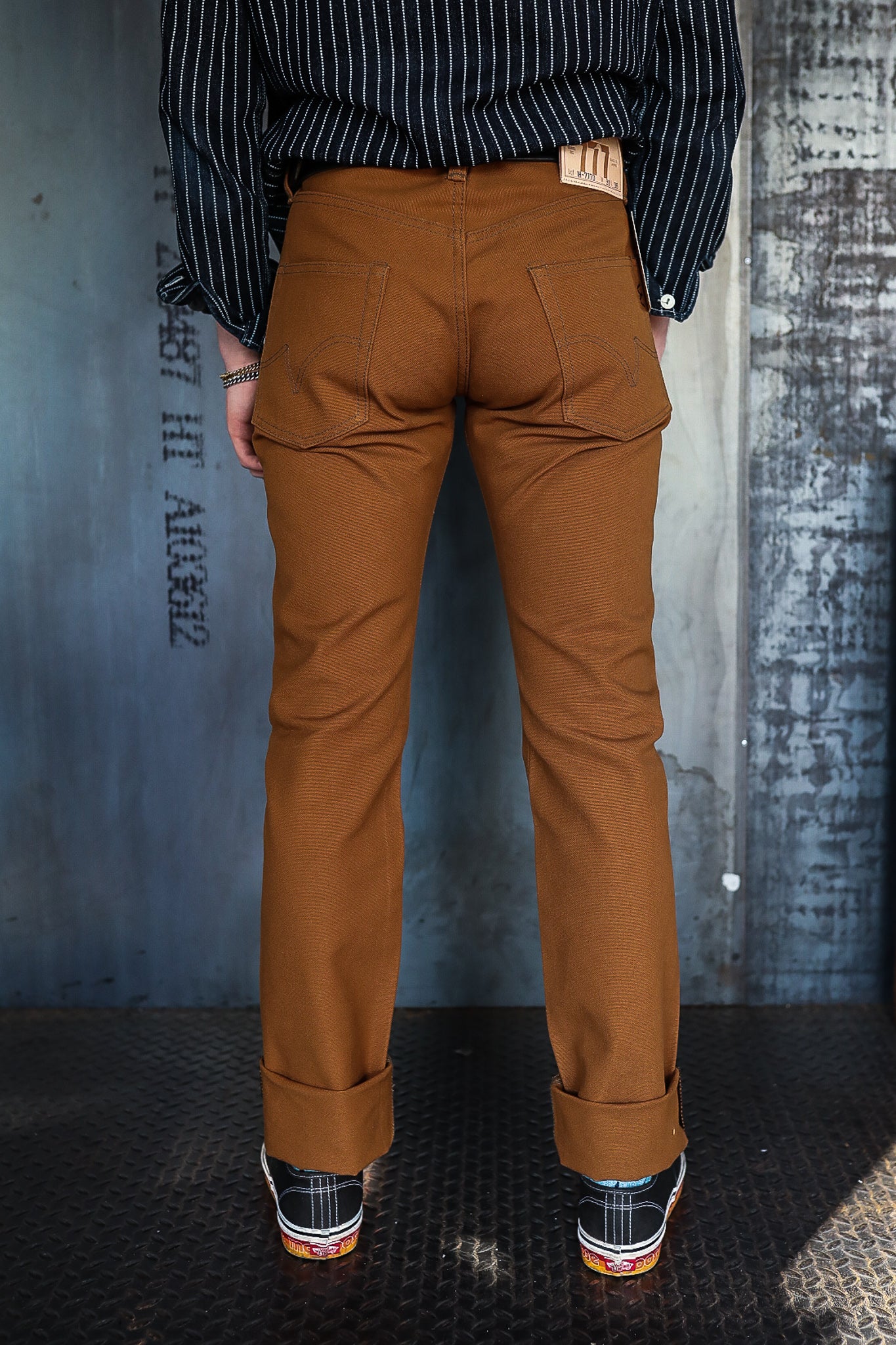 17oz Duck Slim Tapered 777 Cut Jeans - Brown