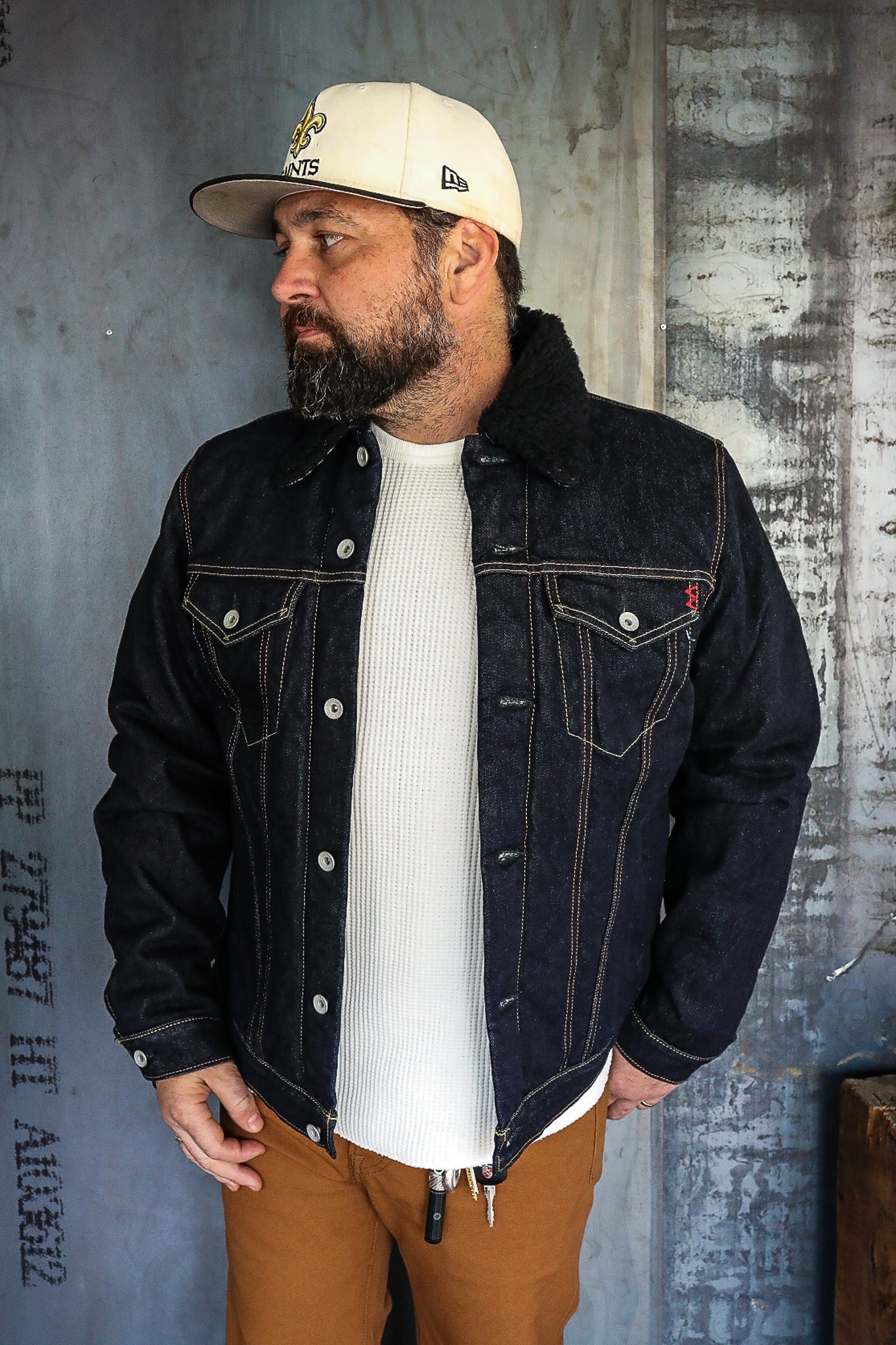 14oz Denim Fleece Lined, Type III - Indigo