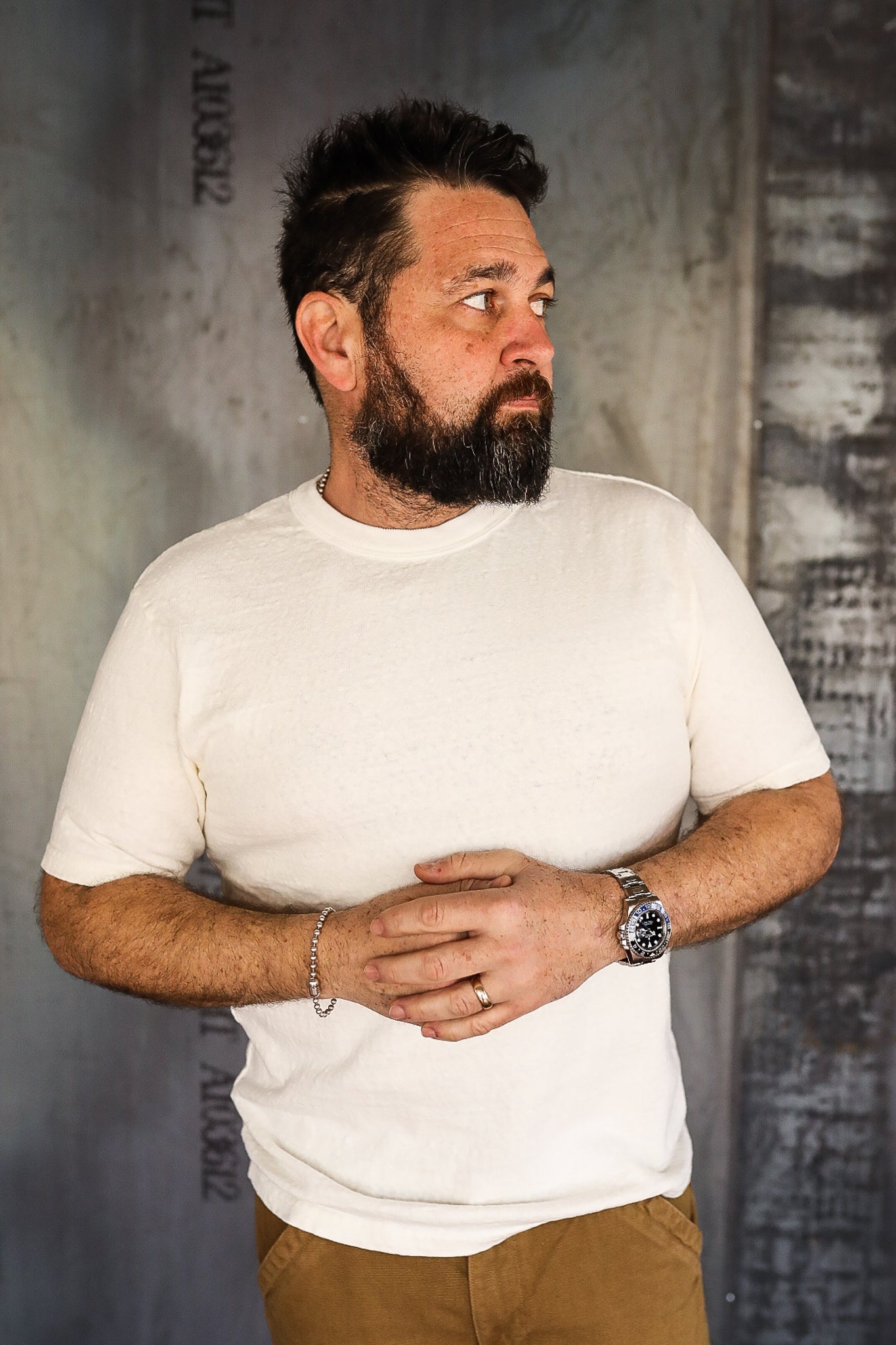 No. 8 Slub Nep Short Sleeve T-Shirt - White – Iron Shop Provisions