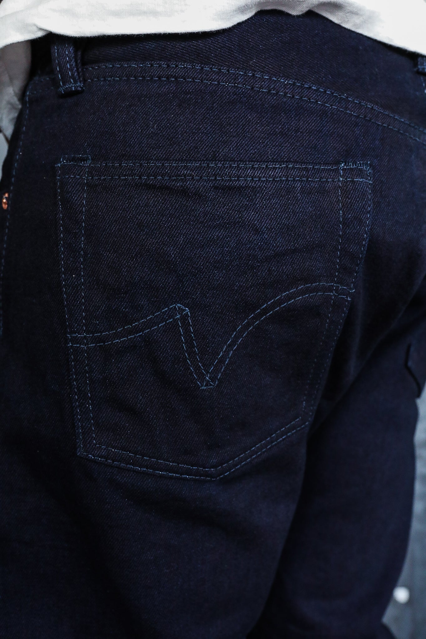 14oz Selvedge Denim Straight Cut Jeans - Indigo/Indigo