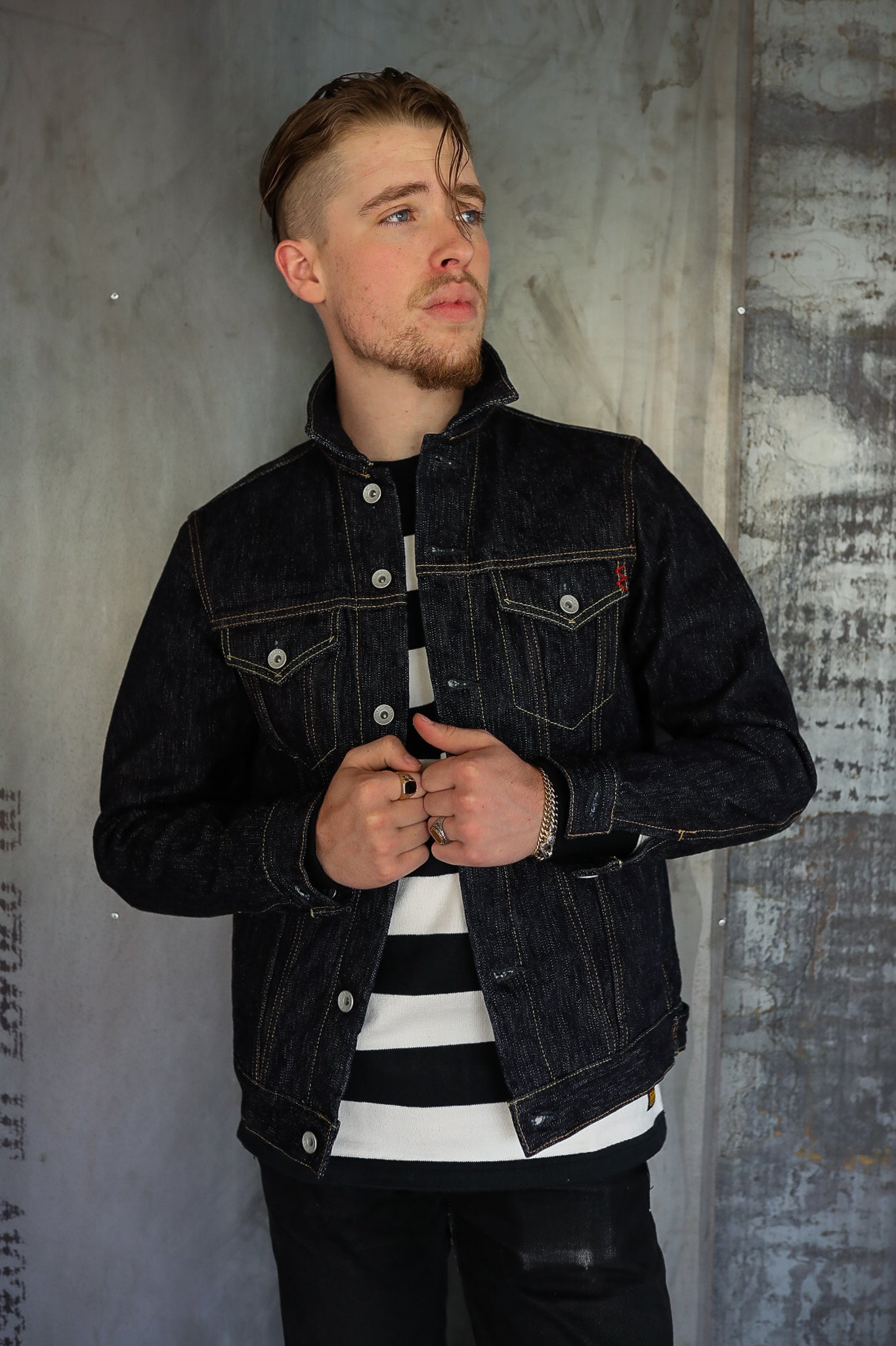 16oz Slubby Selvedge Denim Type III Jacket - IndigoIH-526J-SLB