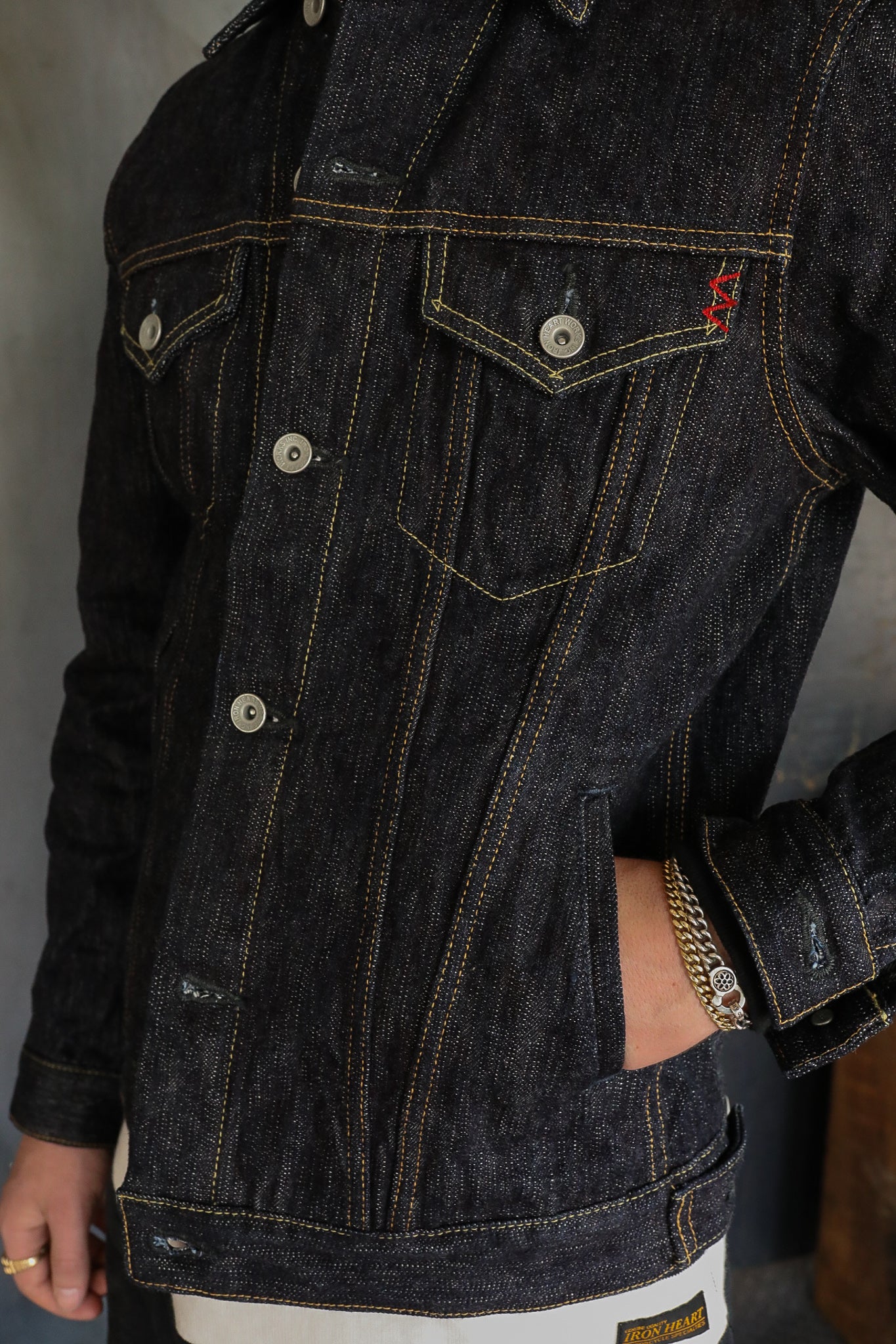 16oz Slubby Selvedge Denim Type III Jacket - IndigoIH-526J-SLB