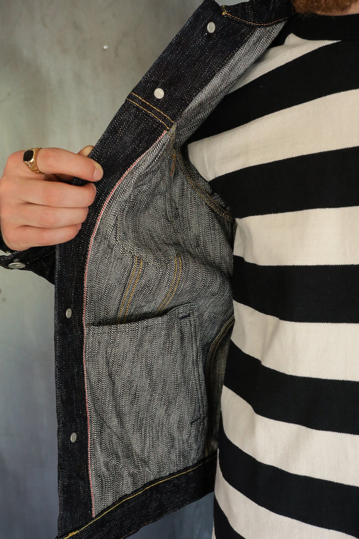 16oz Slubby Selvedge Denim Type III Jacket - IndigoIH-526J-SLB