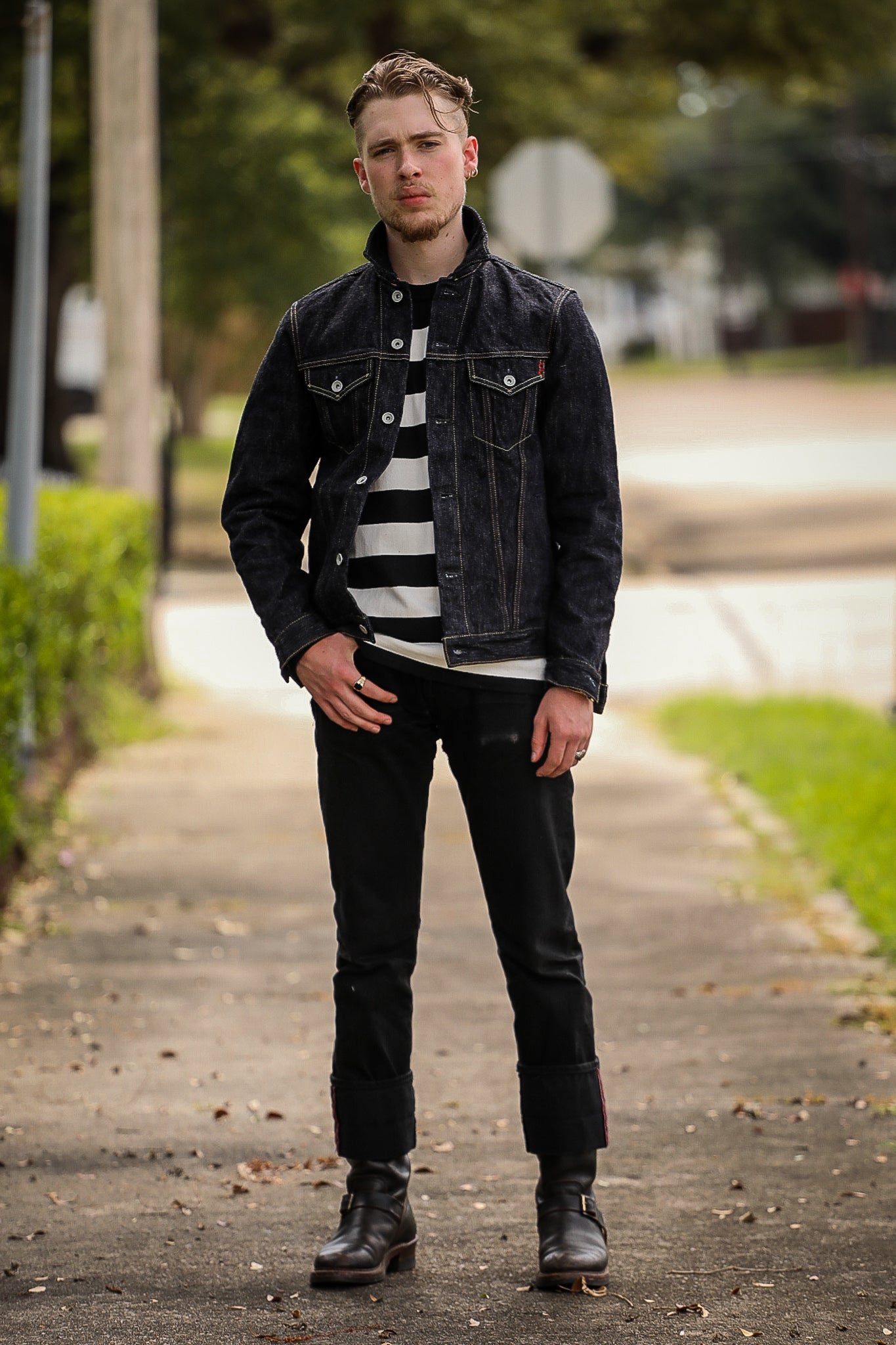 16oz Slubby Selvedge Denim Type III Jacket - IndigoIH-526J-SLB