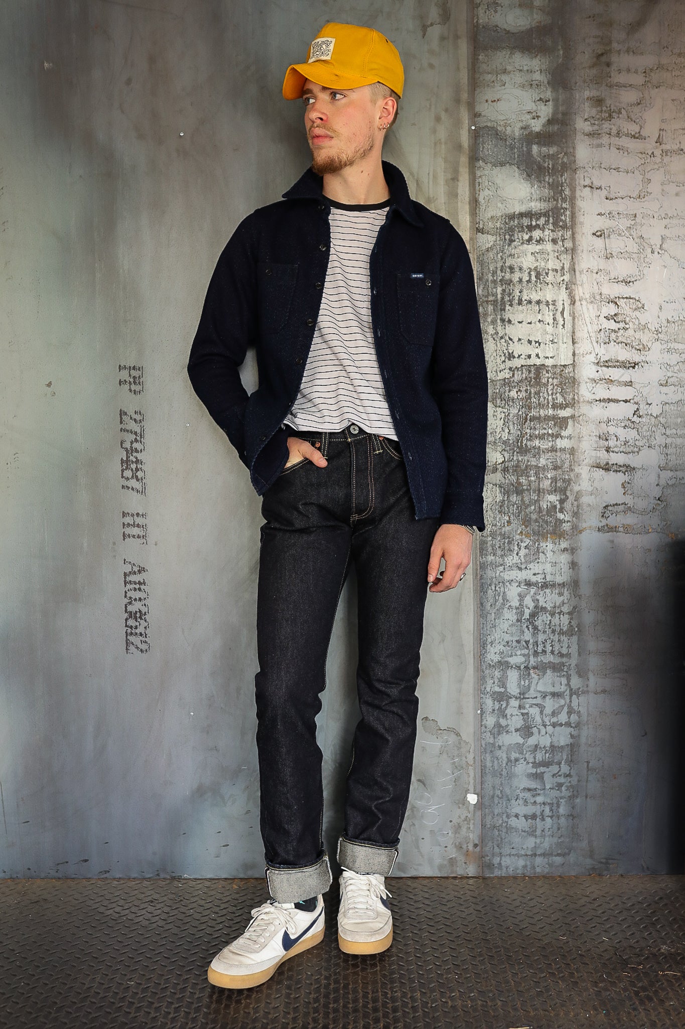 14oz Selvedge Denim Super Slim Cut Jeans - Indigo IH-555S
