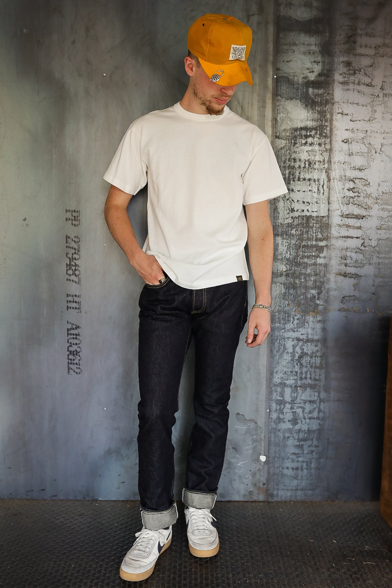 14oz Selvedge Denim Super Slim Cut Jeans - Indigo IH-555S-142