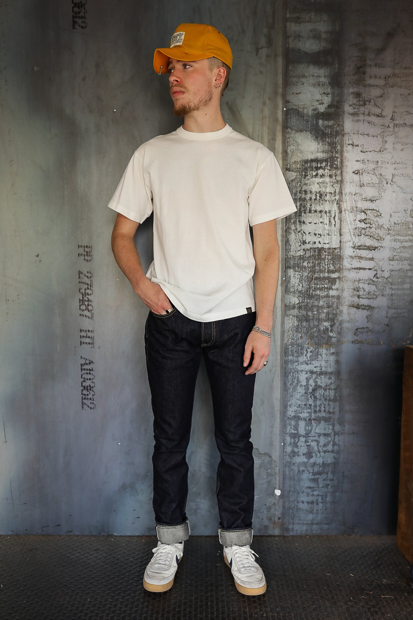 14oz Selvedge Denim Super Slim Cut Jeans - Indigo IH-555S