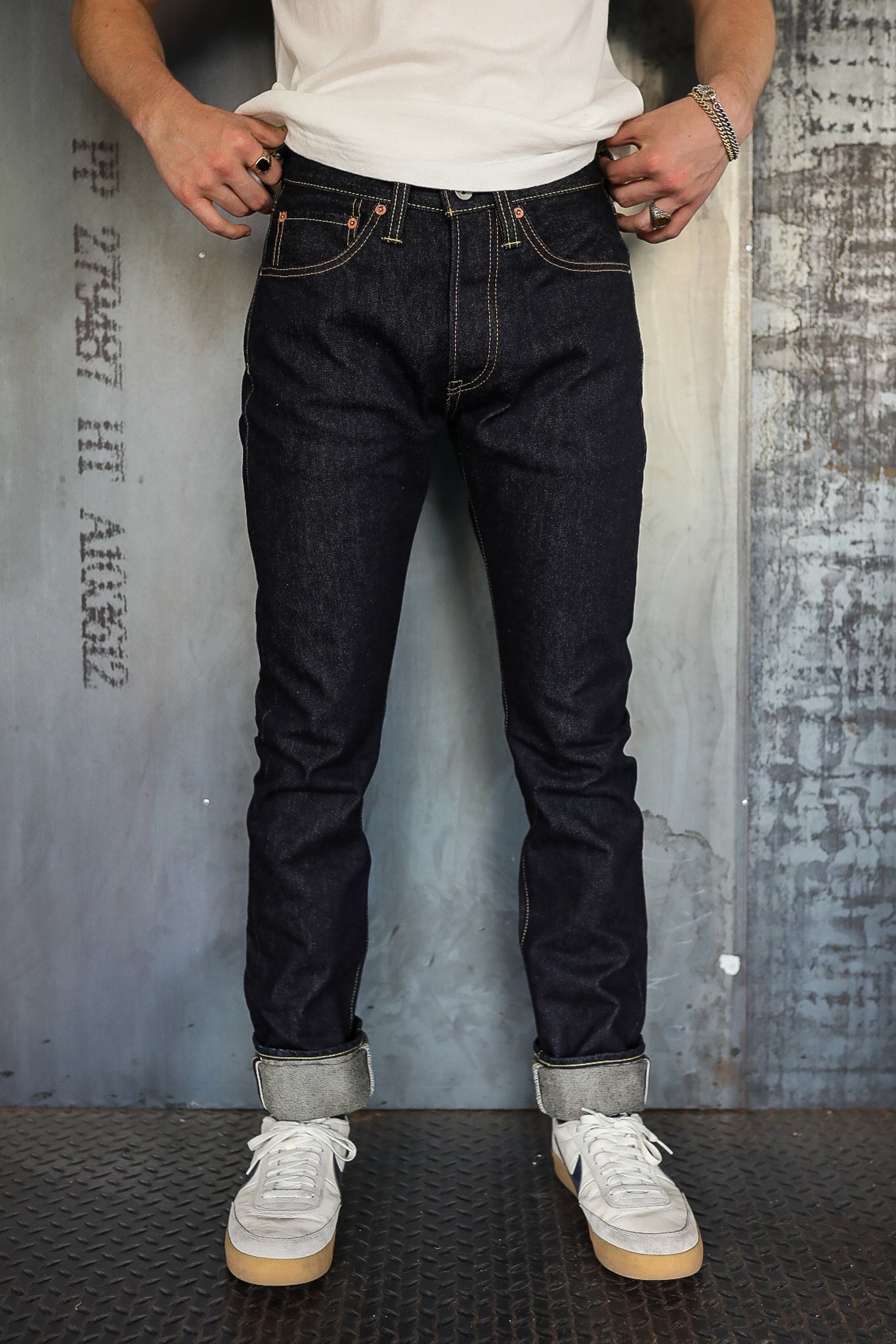 555 14oz Selvedge Denim Super Slim Cut Jeans - Indigo