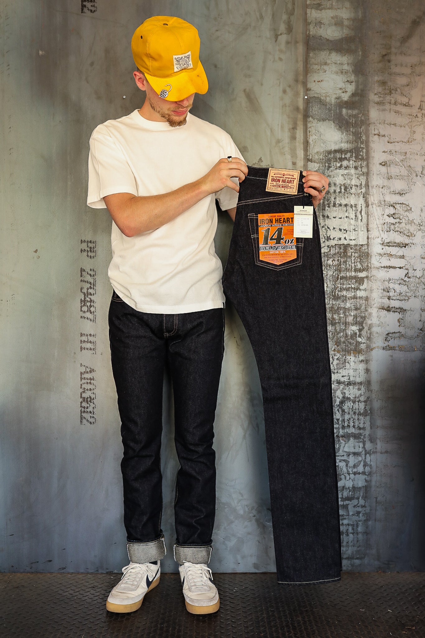 14oz Selvedge Denim Super Slim Cut Jeans - Indigo IH-555S