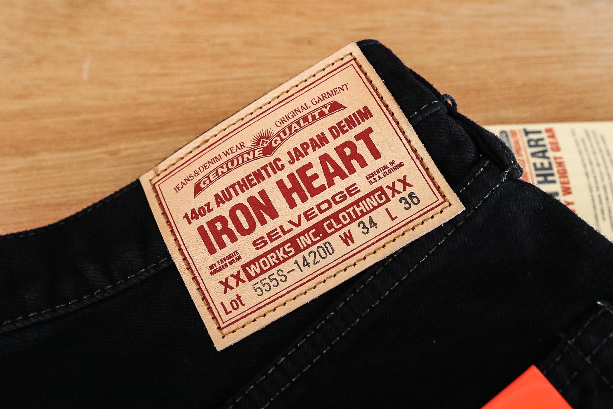 14oz Selvedge Denim Super Slim Jeans 555 - Indigo Overdyed Black