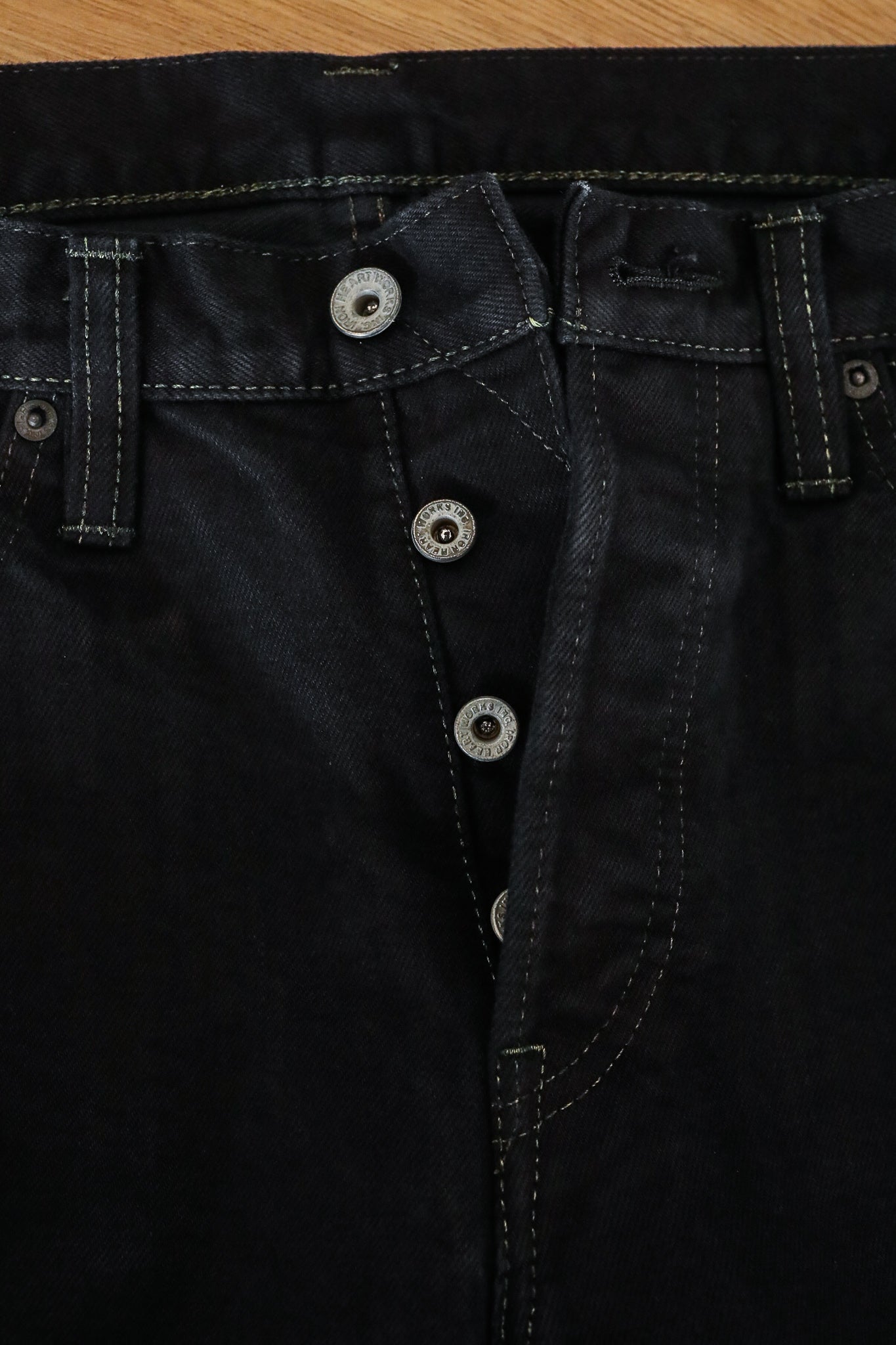 14oz Selvedge Denim Super Slim Jeans 555 - Indigo Overdyed Black