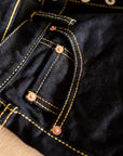 21oz 888 Selvedge Denim Jeans - Indigo/Black