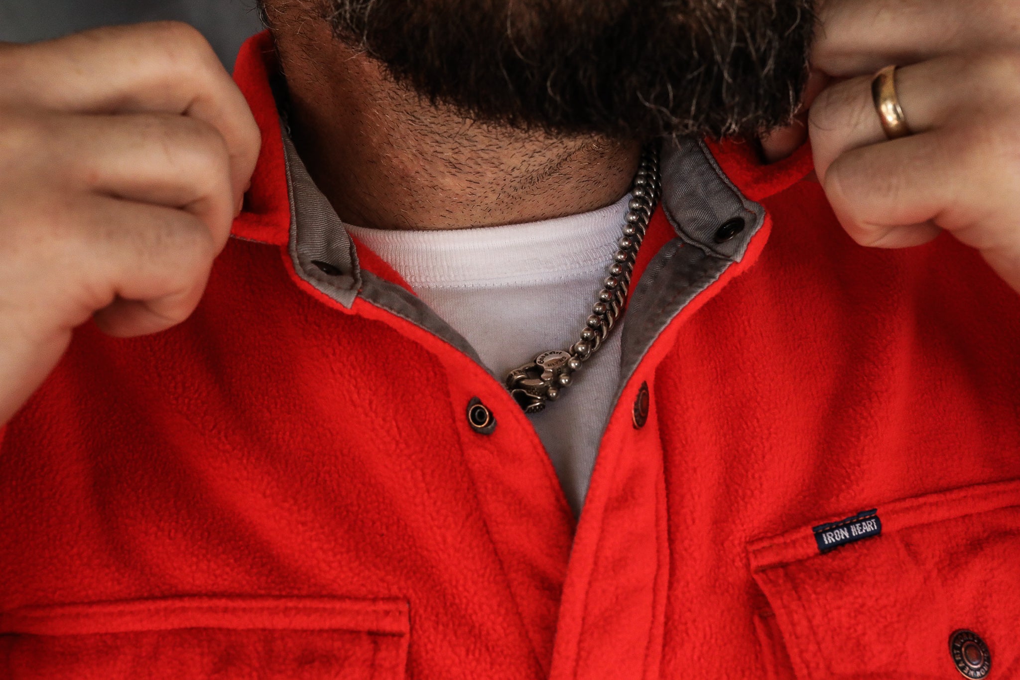 Micro Fleece CPO Shirt - Red