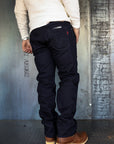 14oz Selvedge Denim Slim Straight Cut Jeans - Indigo/Indigo