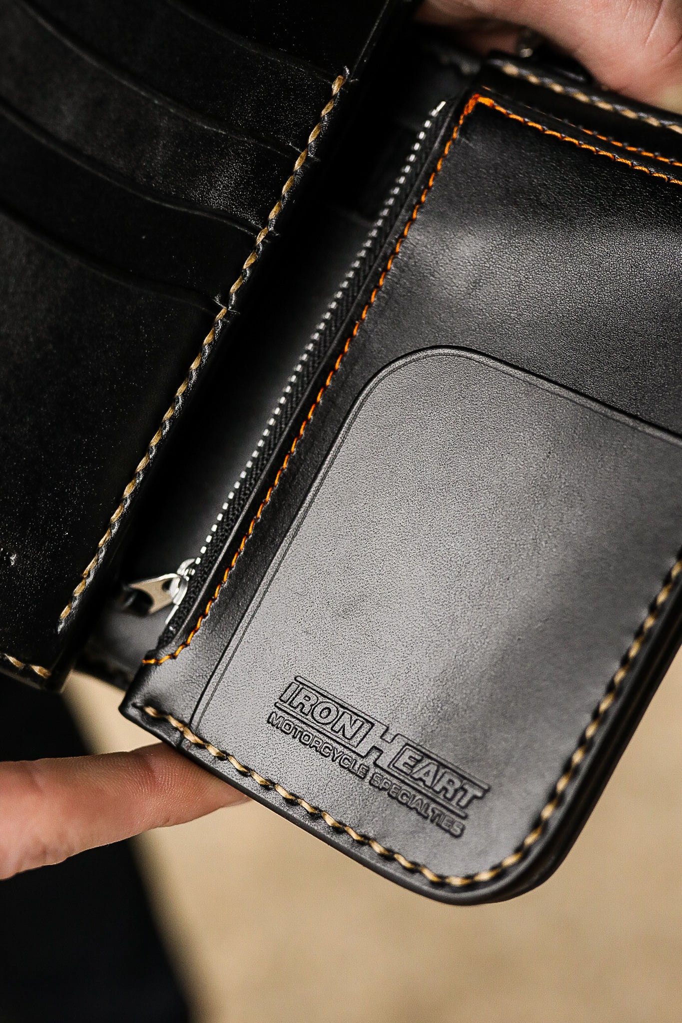 Medium Shell Cordovan Wallet - Black