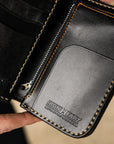 Medium Shell Cordovan Wallet - Black