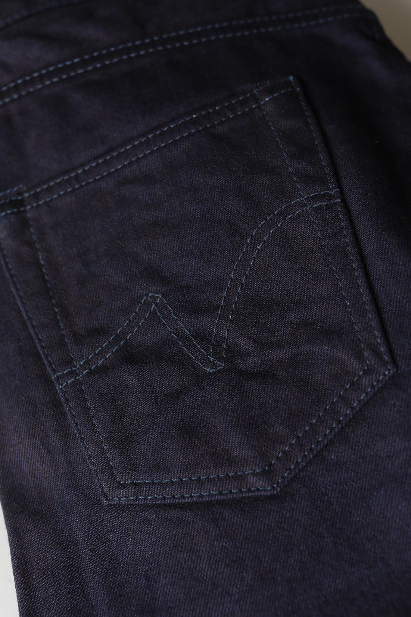 14oz 666S-14ii Selvedge Denim Slim Straight Cut Jeans - Indigo/Indigo