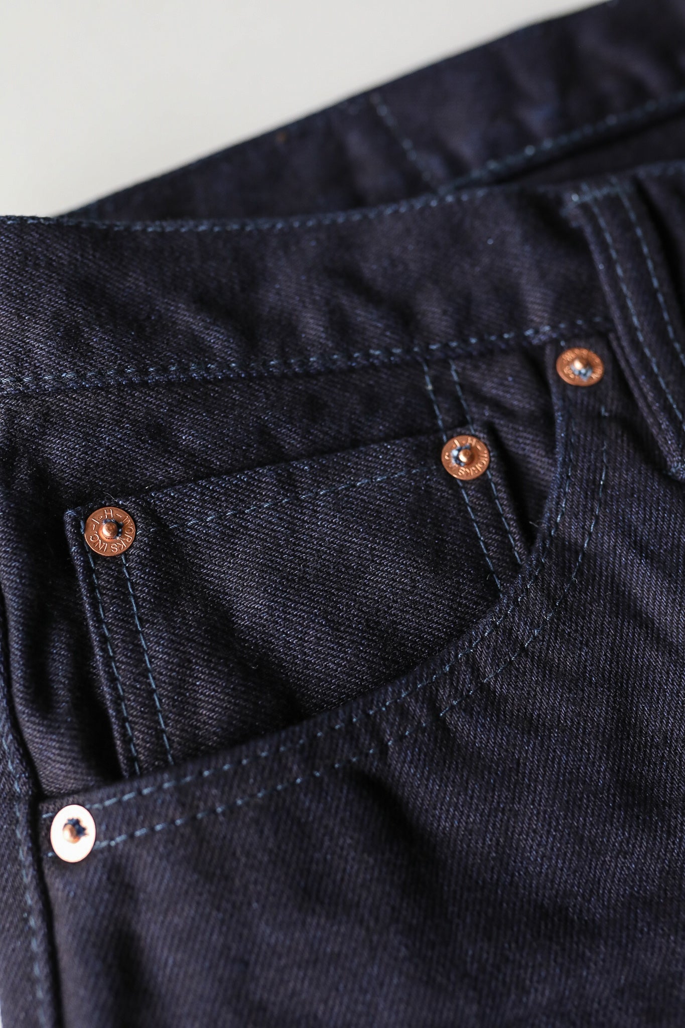 14oz 666S-142ii Selvedge Denim Slim Straight Cut Jeans - Indigo