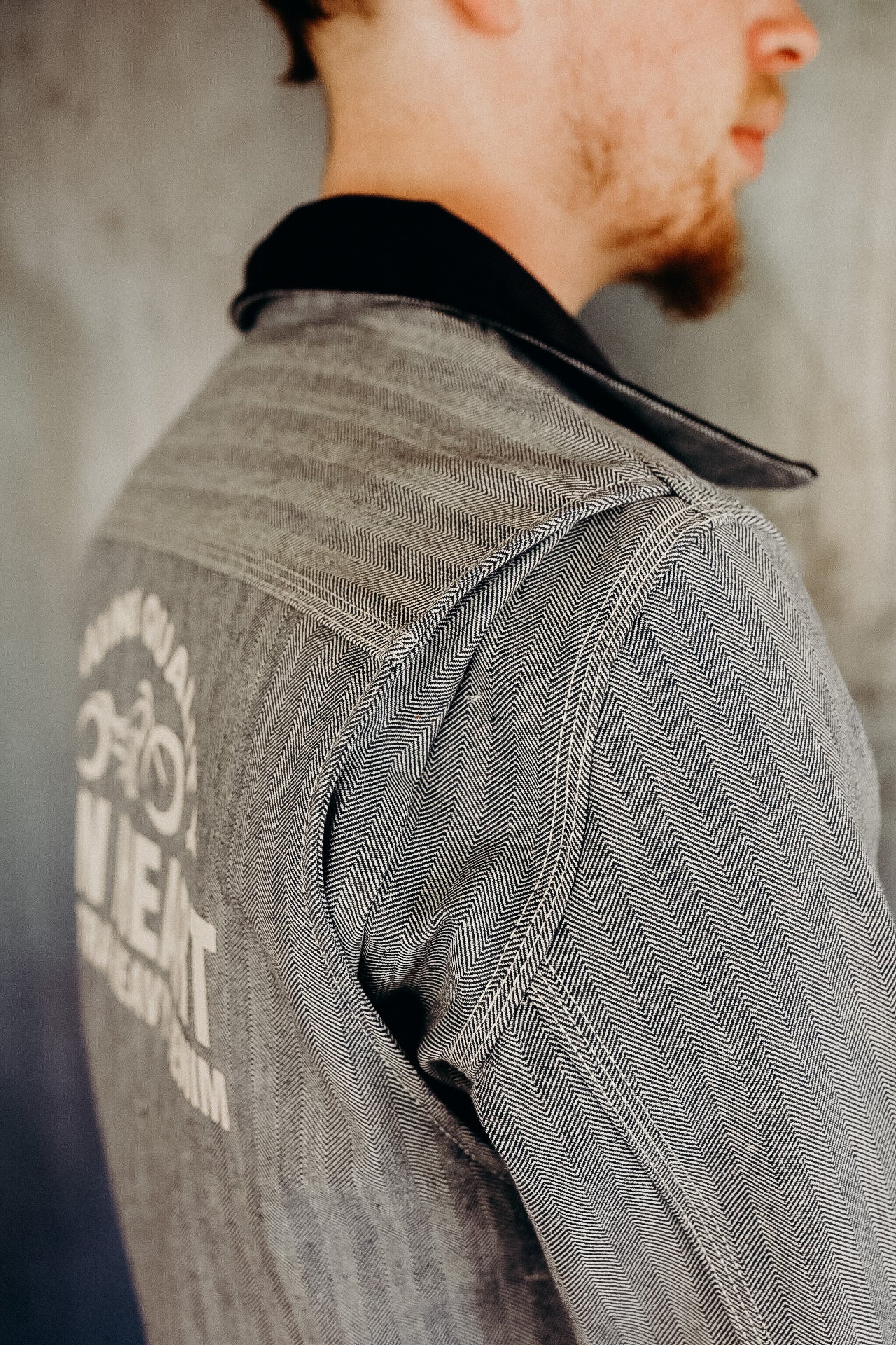 14oz Heavy Herringbone Work Jacket - Blue