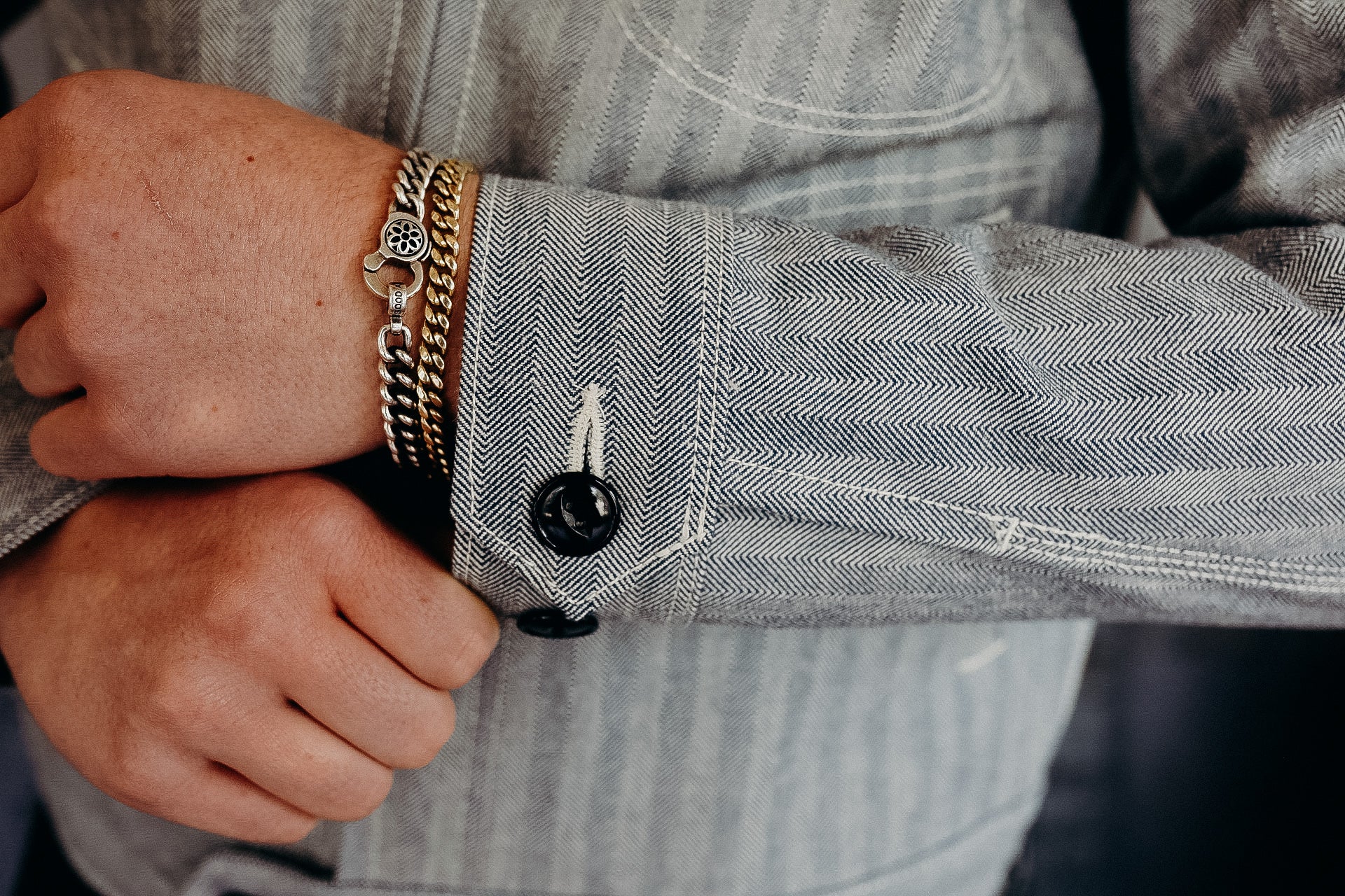 14oz Heavy Herringbone Work Jacket - Blue