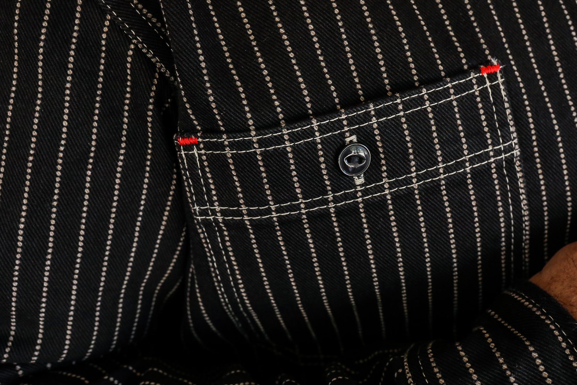 12oz Wabash Work Shirt - Black With Black Buttons IHSH-266-BLK