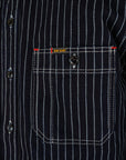 12oz Wabash Work Shirt - Indigo With Black Buttons IHSH-266-IND