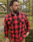 Norris Shirt -  Black / red