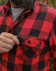 Norris Shirt -  Black / red