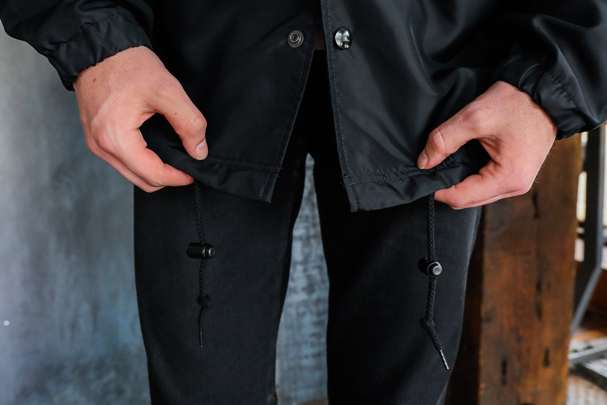 20th Anniversary Nylon Windbreaker - Black