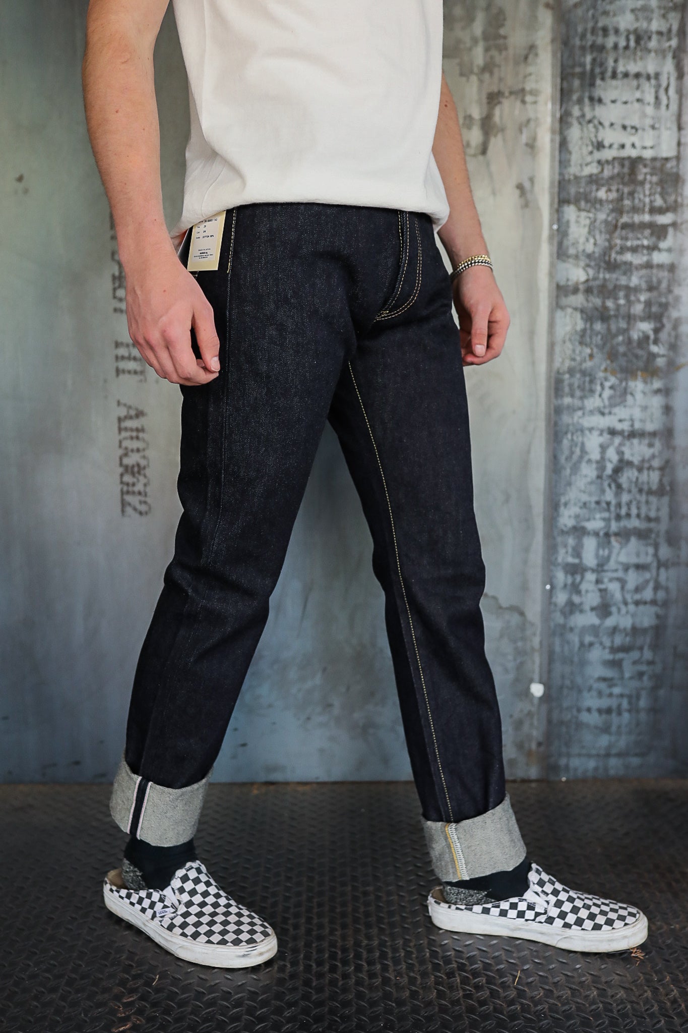 888 14oz Selvedge Denim Medium/High Rise Tapered - Indigo