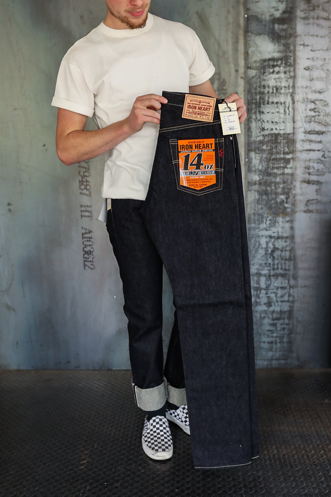 888 14oz Selvedge Denim Medium/High Rise Tapered - Indigo