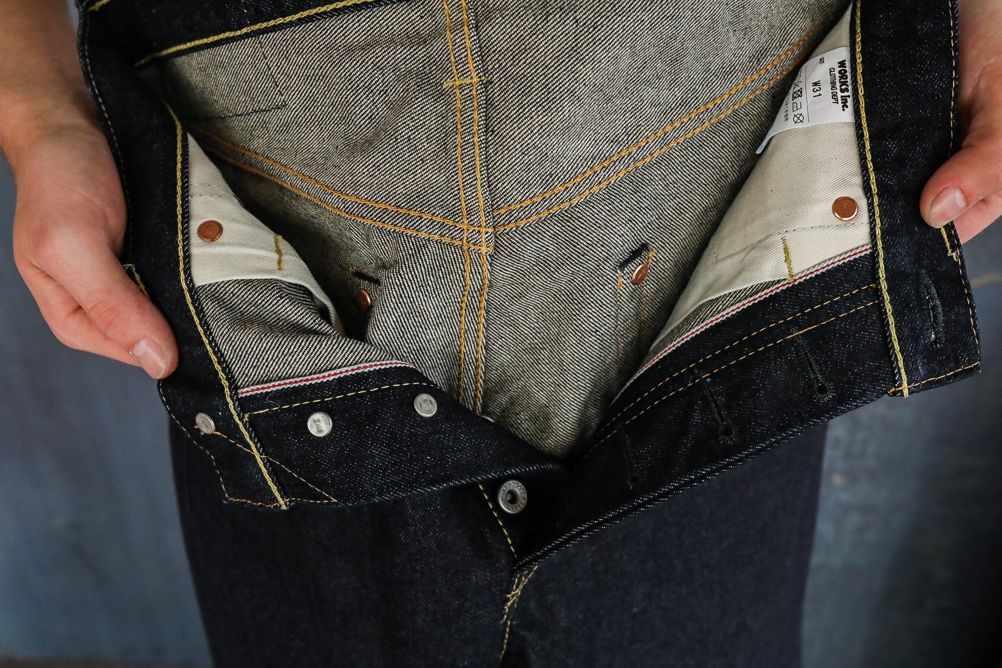 888 14oz Selvedge Denim Medium/High Rise Tapered - Indigo